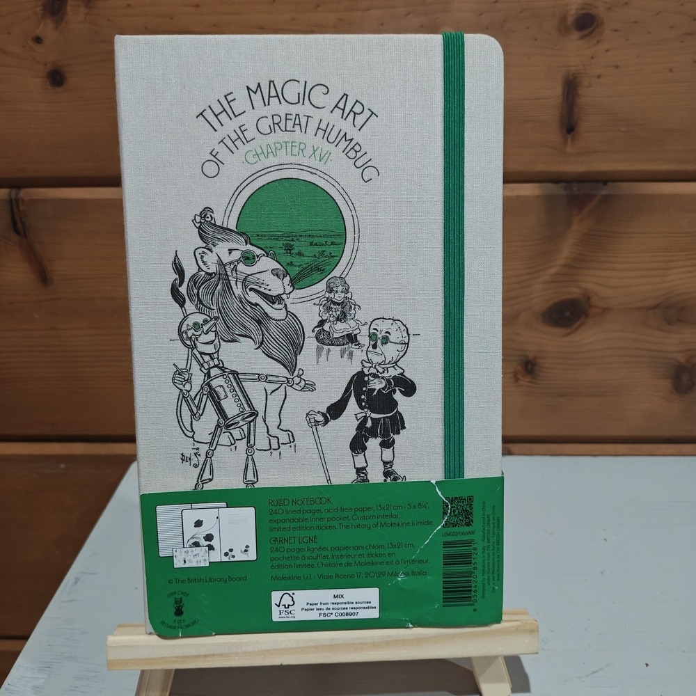 Moleskine Wizard Of Oz Ruled Notebook/Journal Hard Cover 5x8.25" Limited Edition